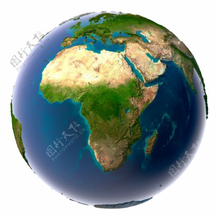 地球上的非洲地图图片