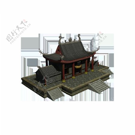 古代建筑模型元素