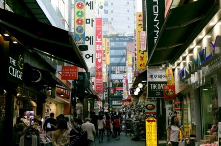 韩国的街角一景