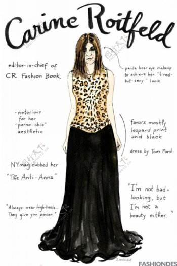 豹纹休闲连衣裙设计杂志