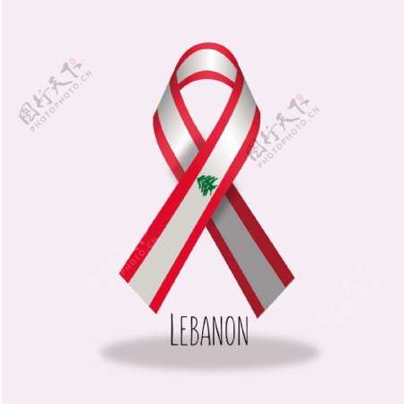 黎巴嫩旗带设计