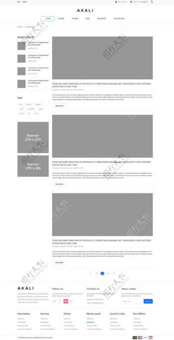 UI网页设计模板