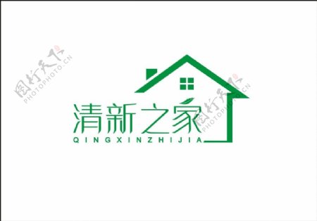 清新之家净化器logo矢量清新绿色