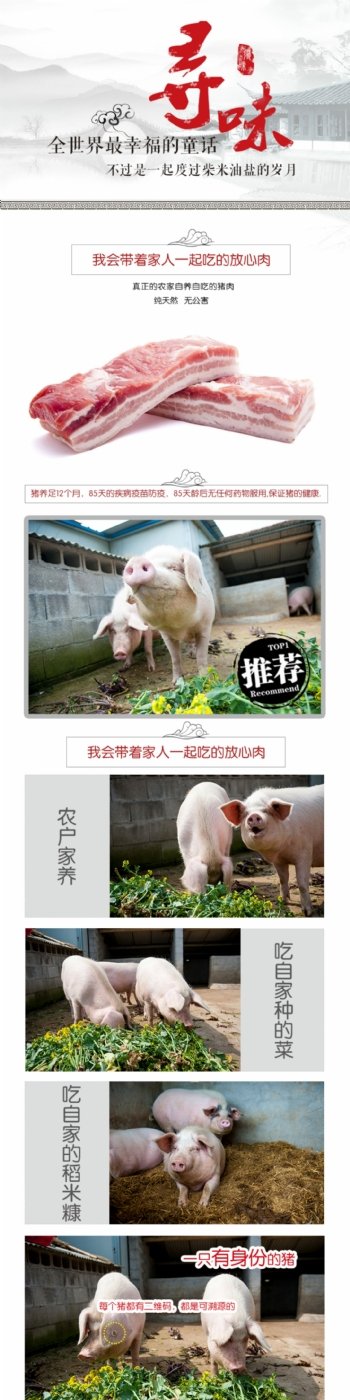 猪肉食品详情页