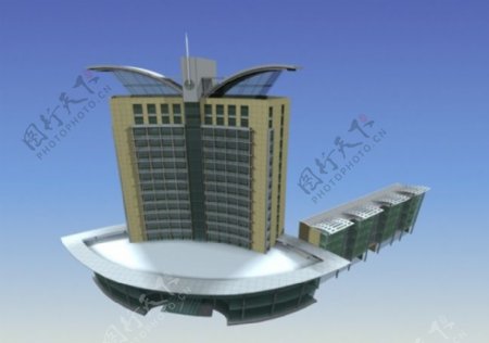 MAX高层建筑3D模型