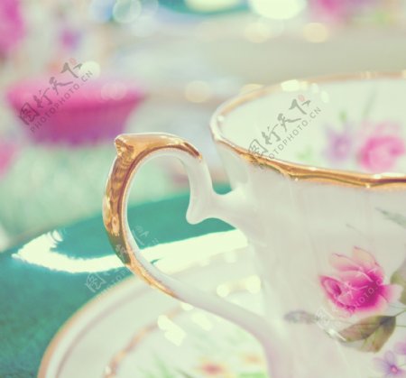 漂亮的茶杯图片