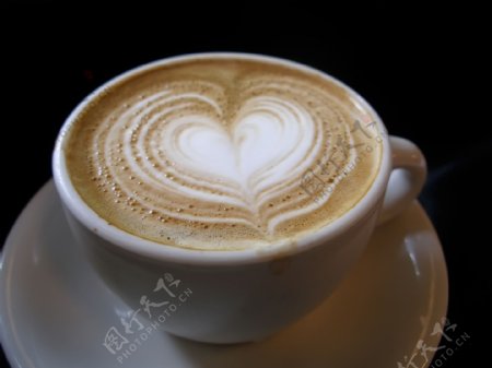 心型咖啡图片