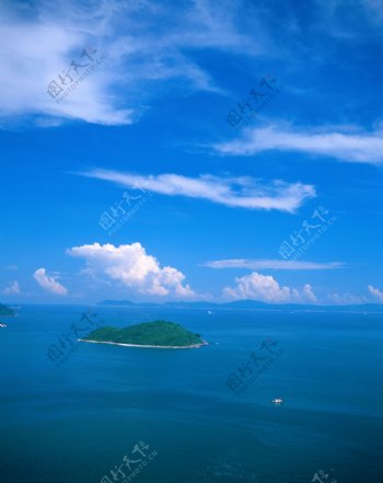 大海孤岛风景