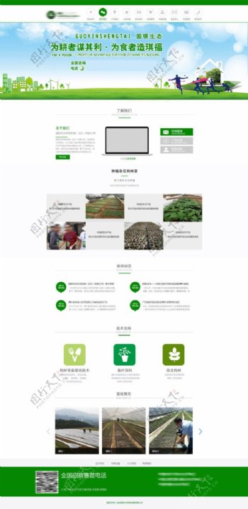绿色农业网页设计