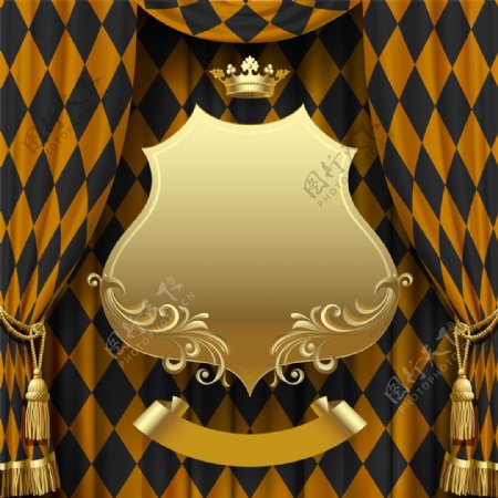 皇冠花纹相框图片
