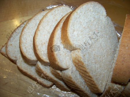 薄脆的面包片