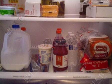 冷冻柜里的零食