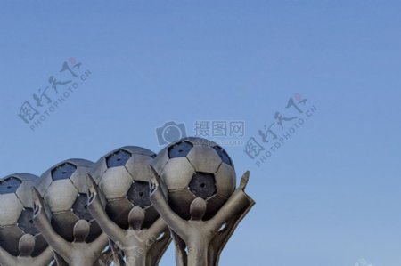 足球建筑雕塑