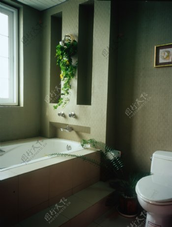浴室一角图片