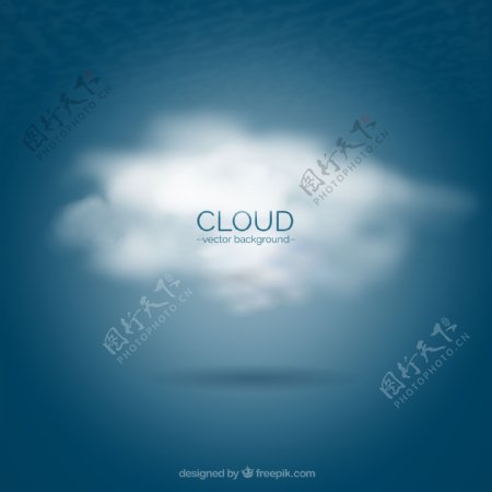 白色云朵设计矢量素材图片