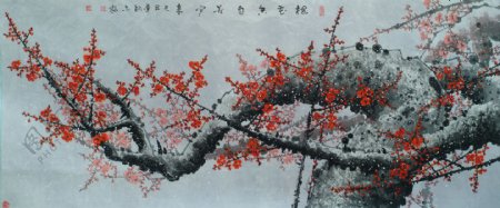 国画梅花名画图片