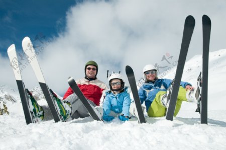 滑雪的人物摄影图片