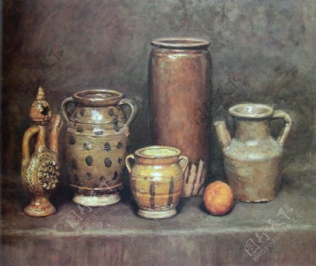 陶瓷油画图片