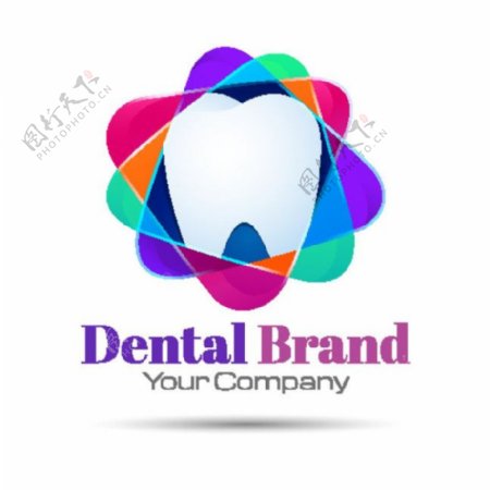 牙齿主题logo图片