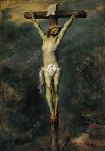 十字架上的男人图片