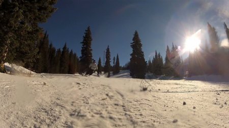 雪的滑雪录像抛出股票视频免费下载