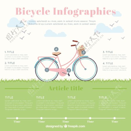自行车素材图表