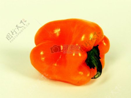 橙颜色的辣椒