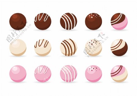 巧克力球糖果图标