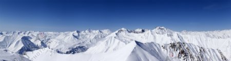 美丽冬季雪山风景图片