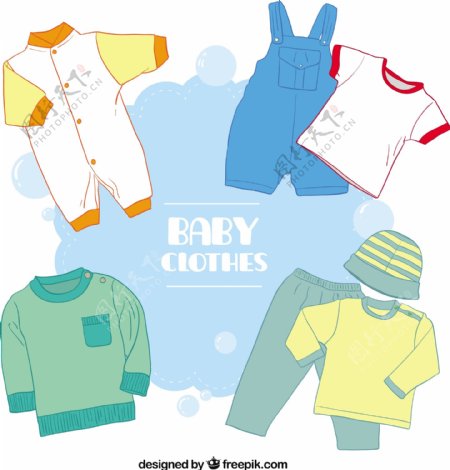 婴儿的衣服收藏
