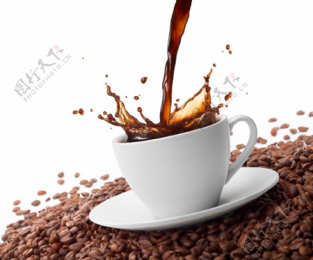 动感咖啡与咖啡豆图片图片