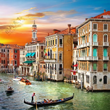 威尼斯黄昏美景