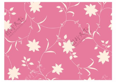 粉色枫叶日式图案服装图案