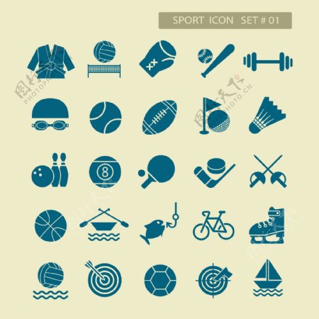 25体育图标矢量素材