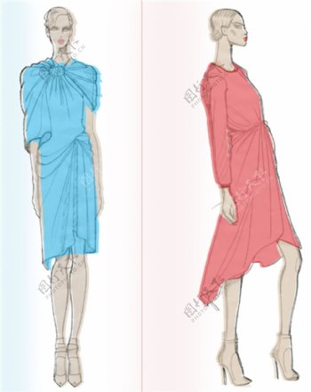 2款连衣裙设计图