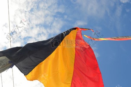 飞舞的比利时国旗