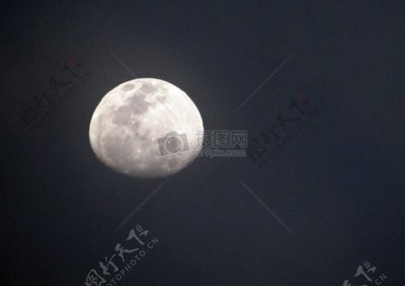 月出月亮希莫加卡纳塔克印度光太阴卢纳夜月光