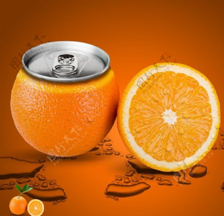 橙子易拉罐