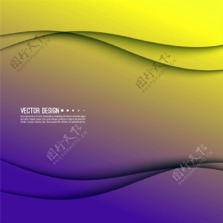 紫黄色流线背景图片