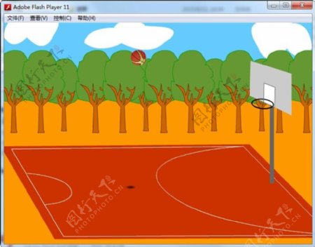FLASH动画篮球投篮
