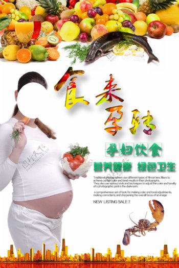 孕妇饮食海报