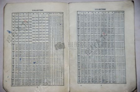 学校书数学树干对数表20世纪60年代教育