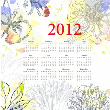 2012年植物日历