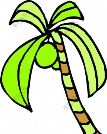 热带植物图案矢量AI0015