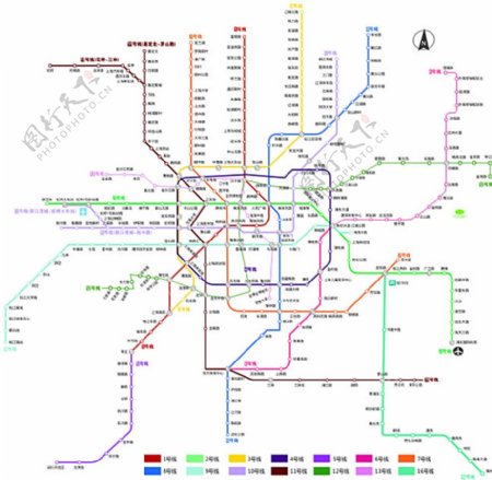 2016上海地铁图图片
