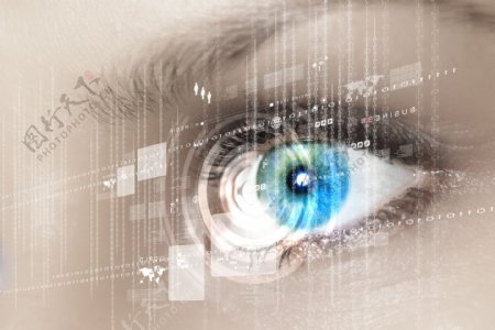 数码科技和眼睛图片