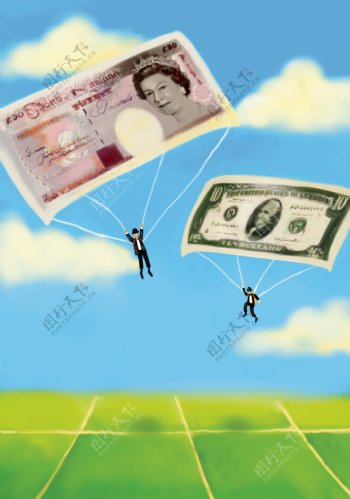 创意金融插画素材图片