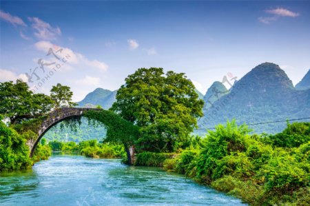 广西龙桥风景图片
