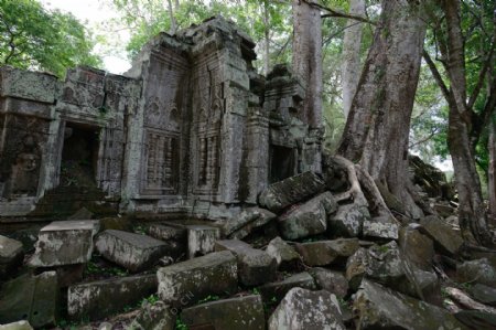 柬埔寨塔布隆寺风景