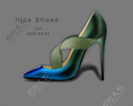 UI拟物美鞋设计